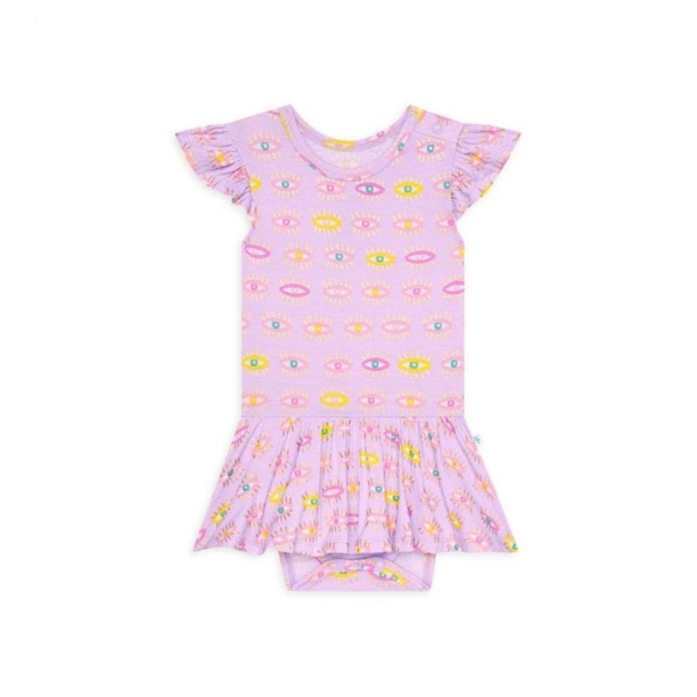 Posh Peanut Baby's Cleo Short-Sleeve Twirl Skirt Bodysuit-2T